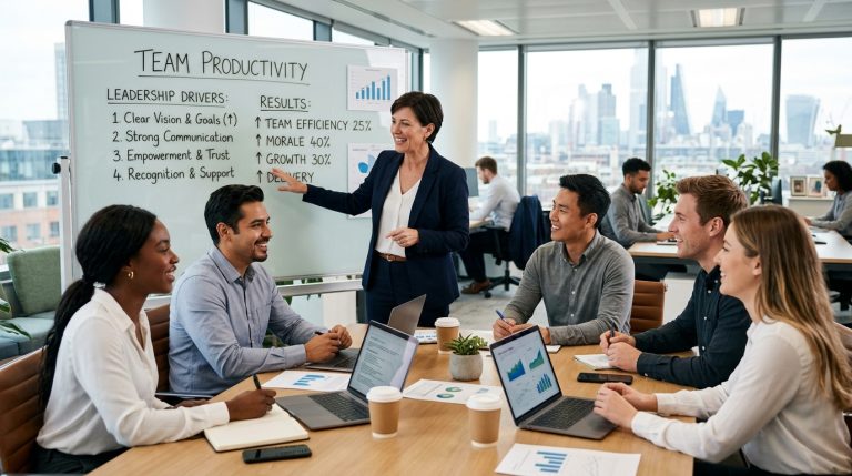 Effective leadership skills improve business team productivity